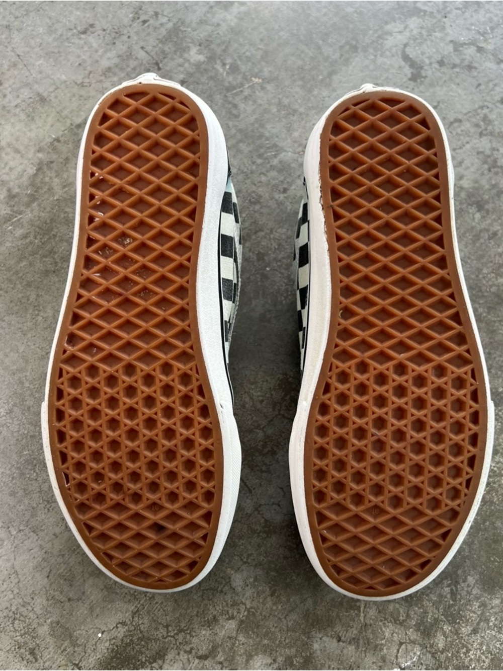 Vans Old Skool Checkerboard Black White Sneakers Size 8 Women / 6.5 Men Skater - Picture 9 of 10